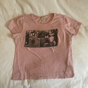 UO pink graphic tee